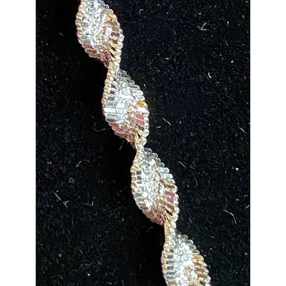 30” Sterling Silver 925 Necklace - Twisted Design (Italy, 13.33g)  Jewelry - Picture 1 of 5